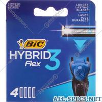 BIC Cassetes «Bic» Flex3 Hybrid, 4 peça