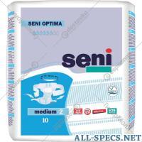 Seni Fraldas. para adulto «Seni» Optima Medium, sobre cinto, 10 peça
