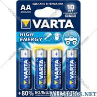 VARTA Элемент питания «VARTA» LongLife Power LR6, AA, алкалиновый, 4 шт