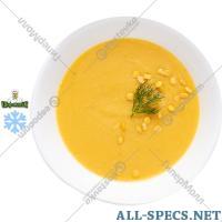 Шеф-онлайн Mash de sopa Pea congelado, 1/250.