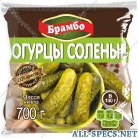 Брамбо Pepinos salgado "Brambo." 700 G.