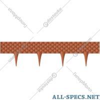 Prosperplast Curb jardim «Prosperplast» terracota, 390 centímetro