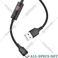 Hoco Cabo de cabo «Hoco» S13 Micro, preto 1.2 n