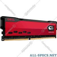 Geil Operacional memória «GeIL» Orion DDR4 8GB 3200MHz LONG DIMM CL16, S, GOR48GB3200C16BSC